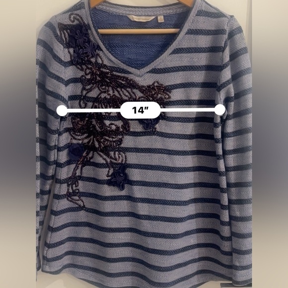 Soft Surroundings womens plus size top size small S bohemian K - Picture 4 of 8